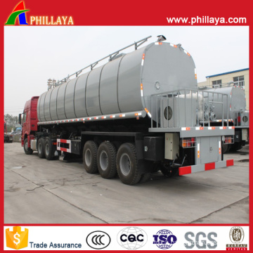 3-Axle Pitch Asphalt Tanker Semi Trailer for Asphaltum Transport